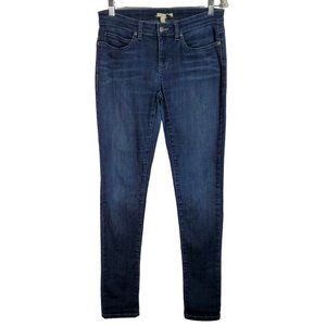 Eileen Fisher Womens Mid Rise Skinny Jeans Size‎ 4 Dark Wash Lightweight Stretch